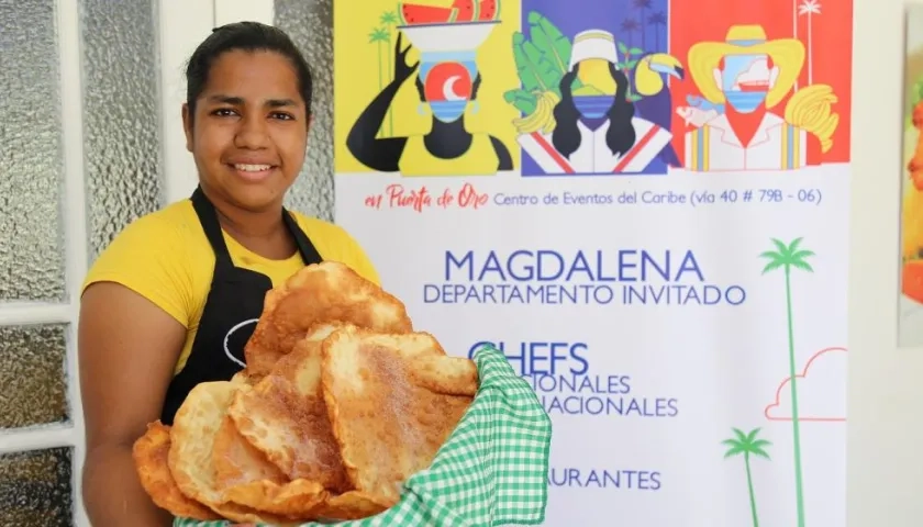 La ganadora del concurso de cocina Yosbeidis de Ávila.