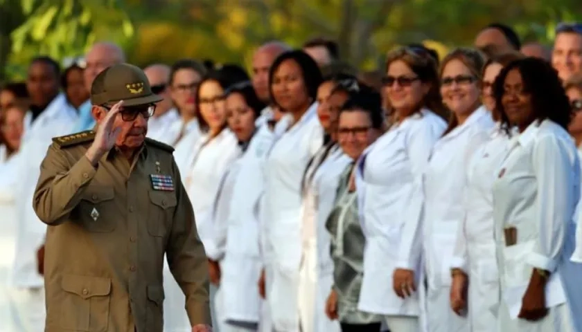 Raúl Castro durante los actos de los 60 años de la revolución cubana.