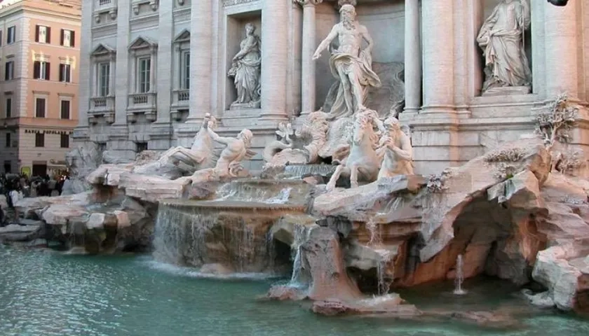 La Fontana de Trevi.