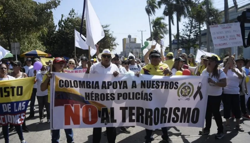 Barranquilla se unió en contra de los violentos.