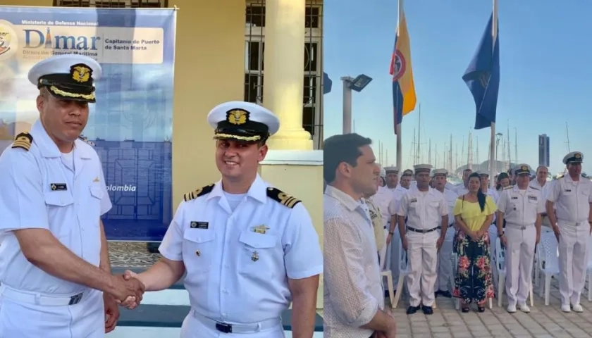 El capitán de Fragata Ibis Manuel Luna Forbes asumió en la Capitanía de Puerto de Santa Marta.