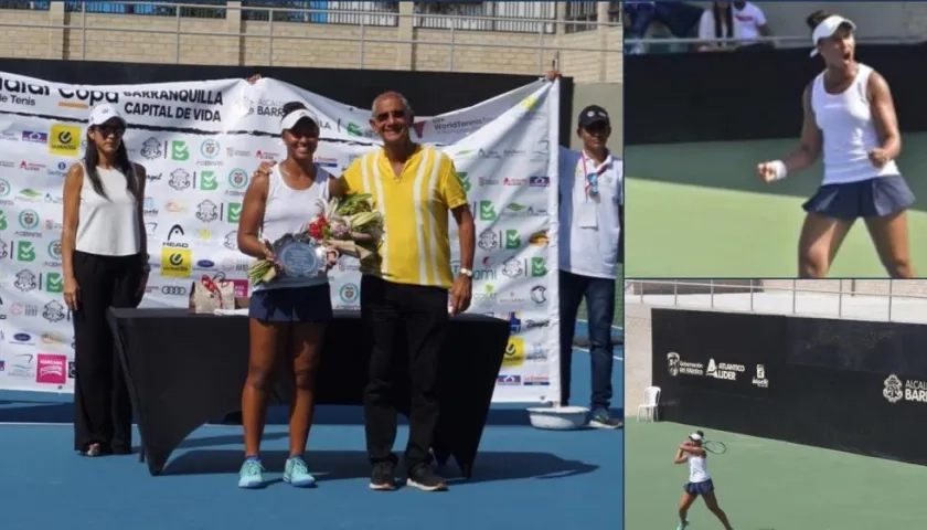 Savannah Broadus, campeona en la parada del Mundial Juvenil de Tenis en Barranquilla.