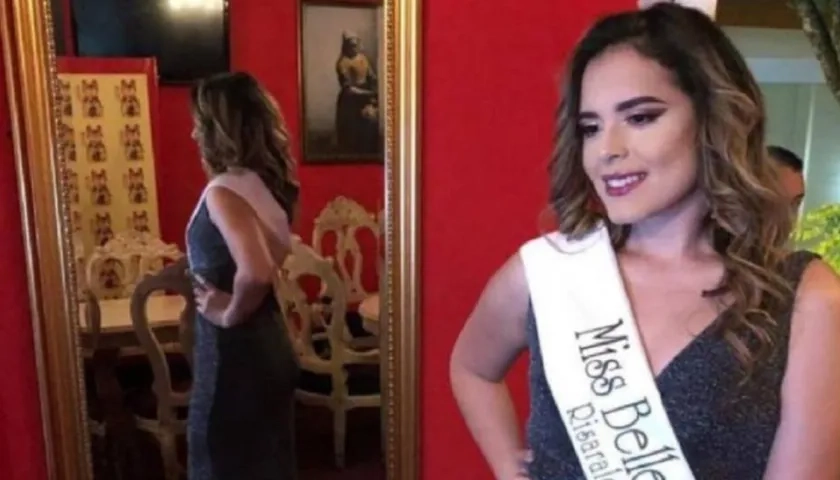 Andrea Romero, candidata trans en Miss Turismo Nacional.
