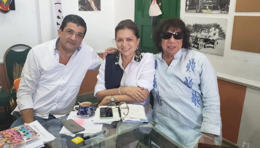 Reunión de Remberto Quintero, de Atención y Prevención de Desastres, Carla Celia y Jairo Polo.