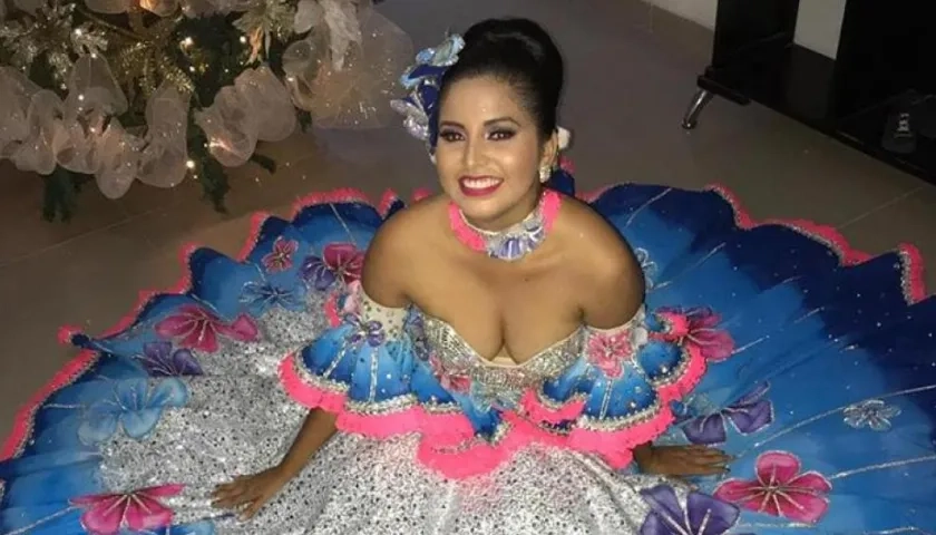 La Reina del Carnaval de Sabanagrande Johana De la Hoz Vizcaíno.