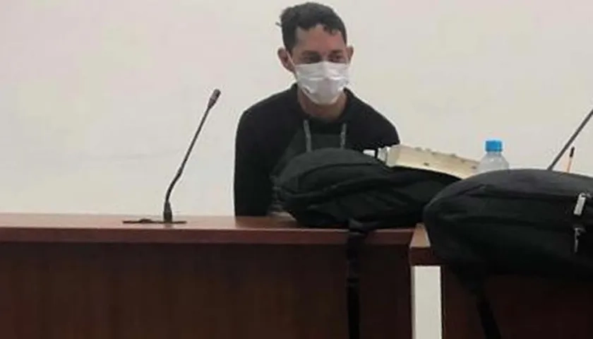 Rafael Castillo Mejía, alias ‘El Flaqui’, durante la audiencia pública realizada hoy.