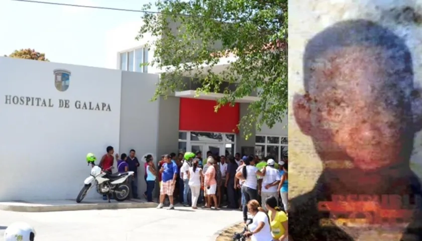 Domingo Gutiérrez Agámez llegó sin vida al Hospital de Galapa.