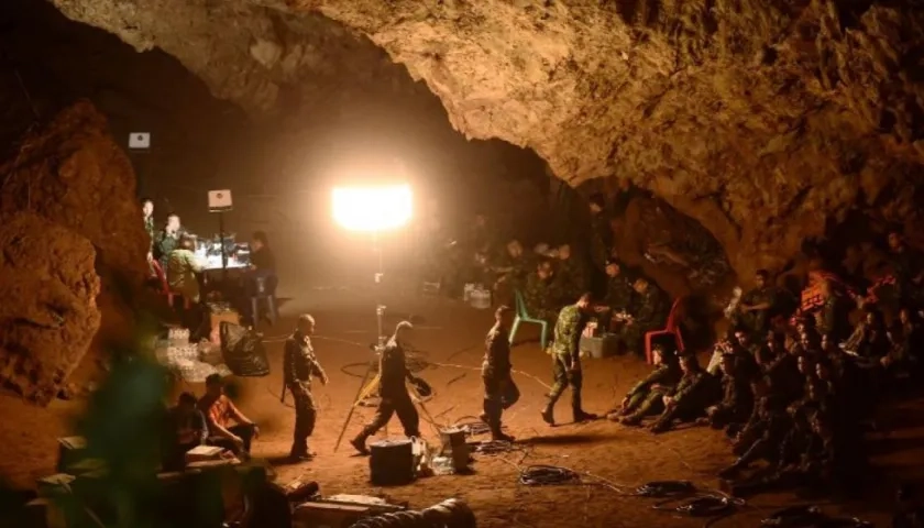 Rescate de niños en cueva en Tailandia.