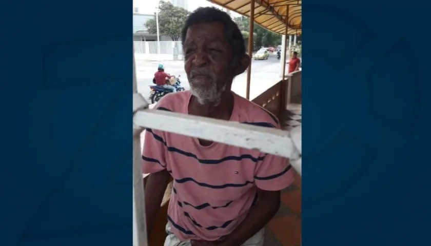 El anciano se encuentra en la carrera 21 con calle 45B, barrio San José de Barranquilla.