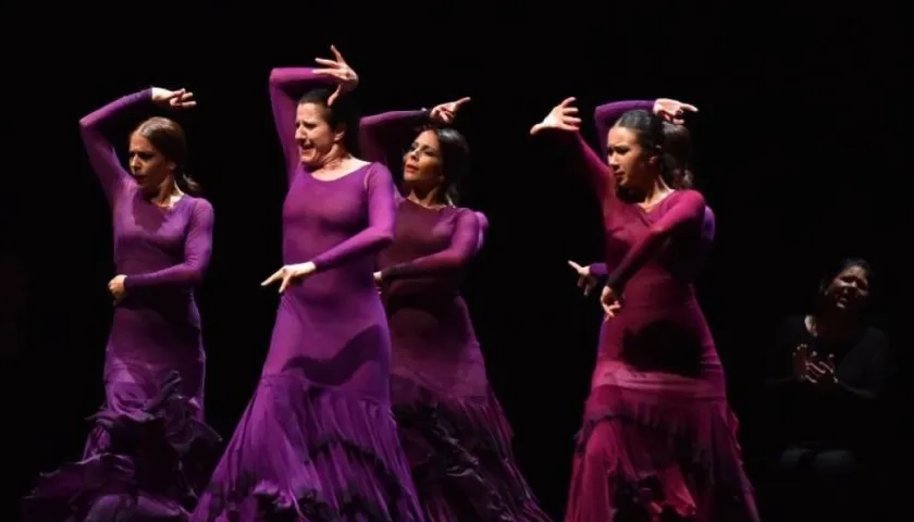 Espectáculo de flamenco en la Bienal de Danza de Cali.