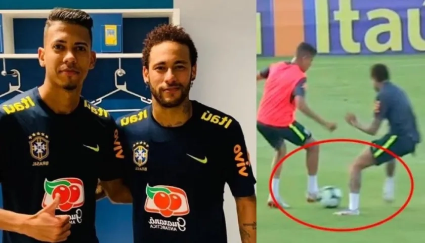 Weverton Guilherme y Neymar.