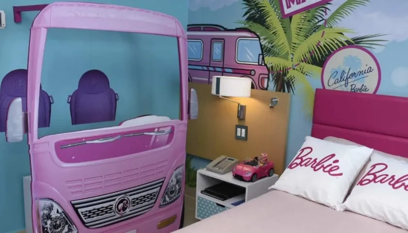 Barbie Room en el Hotel Hilton de Cartagena.