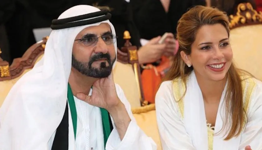 Jeque de Dubái, Mohamed bin Rashid al Maktum, y su exesposa la princesa Haya de Jordania Bint Al Hussein.