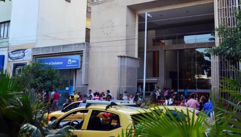 Fachada de la Alcaldía de Barranquilla.