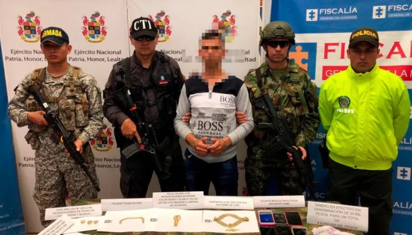 Alias 'Pico Pasto' fue capturado en operativo conjunto del Ejército, la Policía, la Armada y el CTI de la Fiscalía.