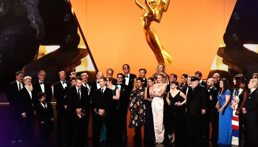 Elenco de 'Game of thrones' en el escenario de los premios Emmy 2019.
