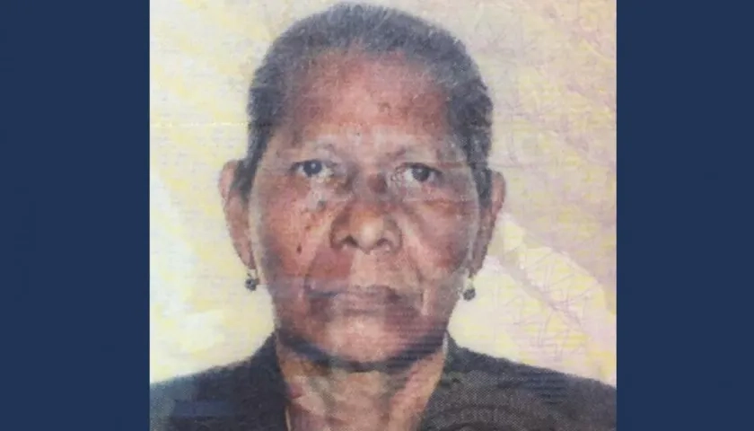 Rosalina Palomino De Ramos, anciana que murió por una bala perdida.