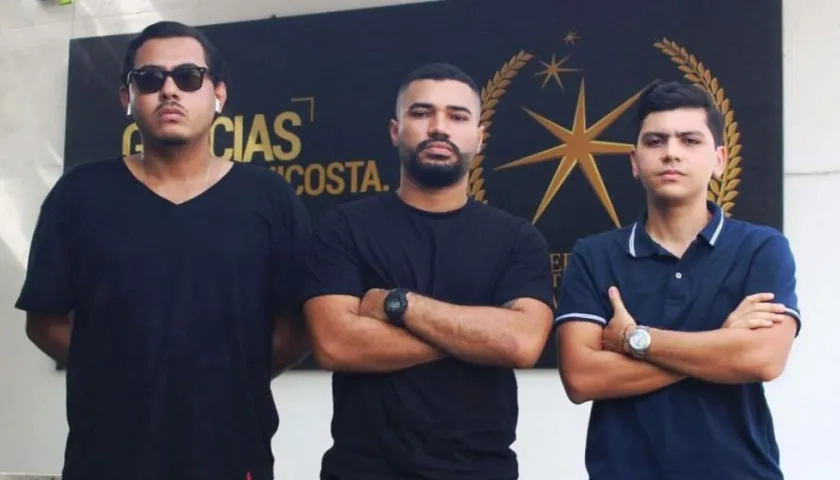 Johan Peluffo Acosta, Flavio Mendoza Triana y Santiago Iglesias Arrieta.
