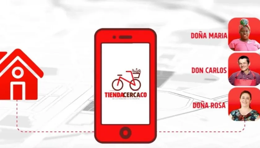 La plataforma digital Tienda Cerca de Bavaria registra más de 25 mil tiendas en Colombia.