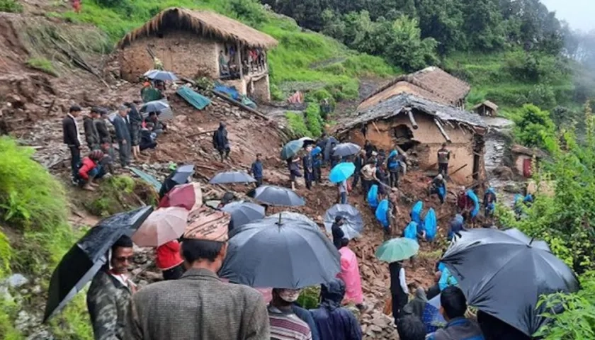 Siete personas murieron en el distrito de Kaski, por las lluvias.