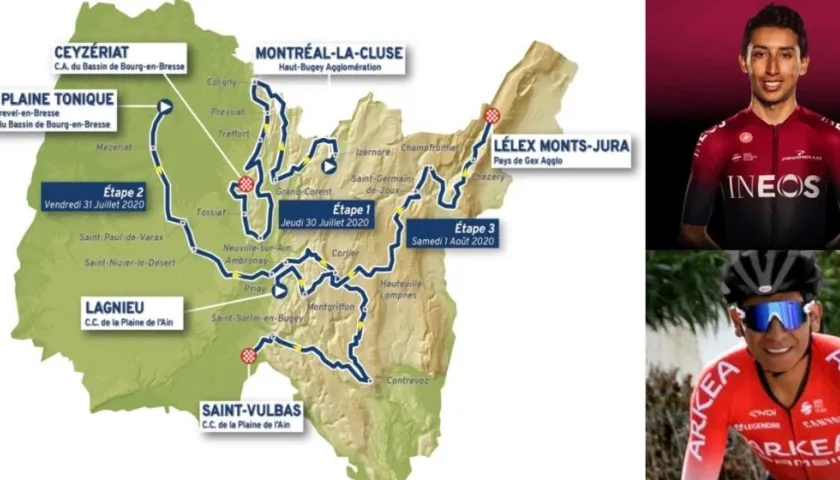 La 32ª edición del Tour de l’Ain, en Francia se celebrará del 7 al 9 de agost.