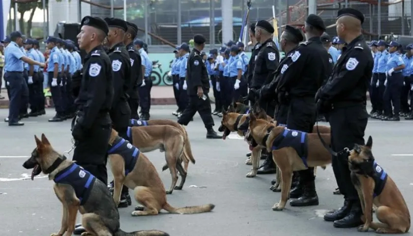 Policías de Nicaragua.