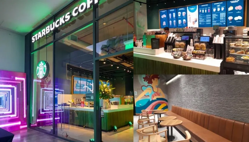 Primera tienda de cafeterías Starbucks en Barranquilla