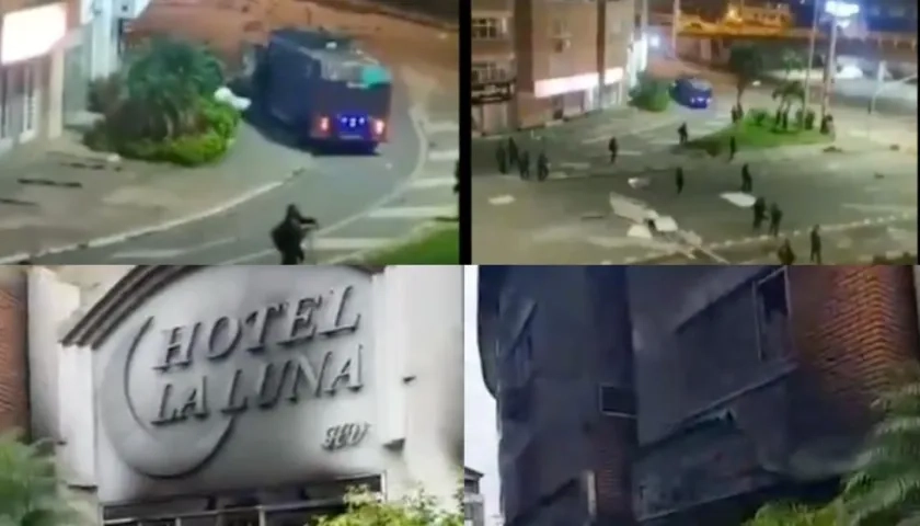 Imágenes de la explosión y el hotel.