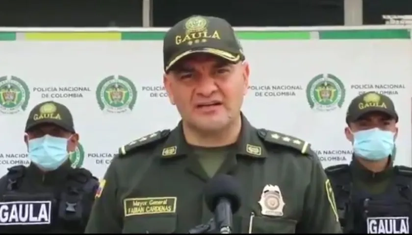 MG Fabián Cárdenas, Comandante del Gaula.