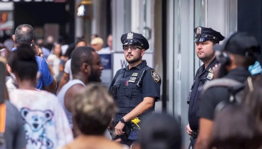 Policías en Nueva York.