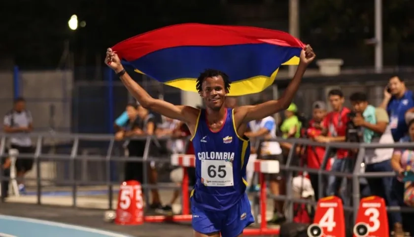 Carlos Sanmartín, atleta colombiano. 