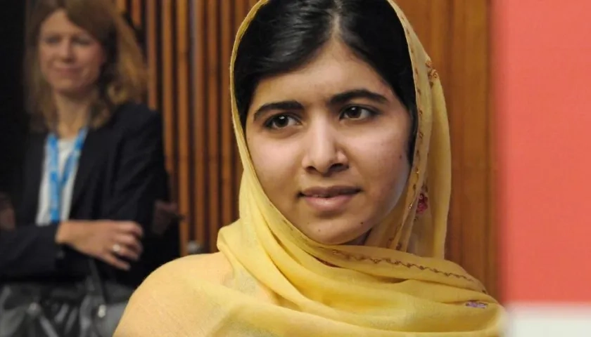 La Nobel de la Paz Malala Yousafzai.