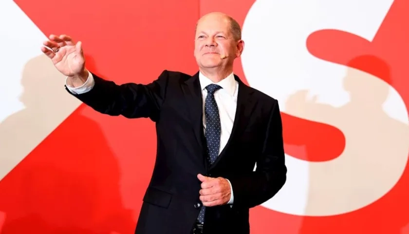 El candidato socialdemócrata a la Cancillería alemana, Olaf Scholz.