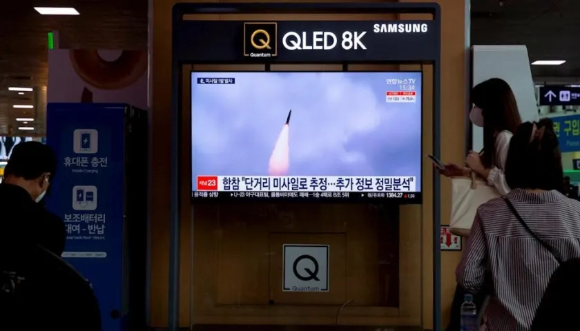 Según el Estado Mayor Conjunto de Corea del Sur (JCS), el 28 de septiembre Corea del Norte disparó un misil balístico en el Mar de Japón 