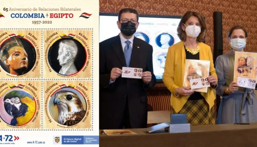 La Vicepresidente y Canciller, Marta Lucía Ramírez, lideró el evento de lanzamiento del sello postal conmemorativo. 