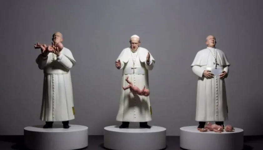 La escultura del Papa Francisco del chileno Pablo Maire