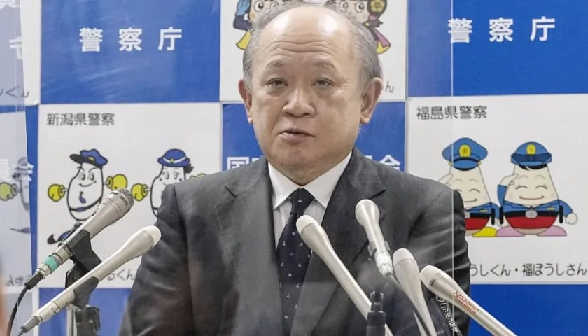 Director de la Agencia Nacional de Policía de Japón, Itaru Nakamura.