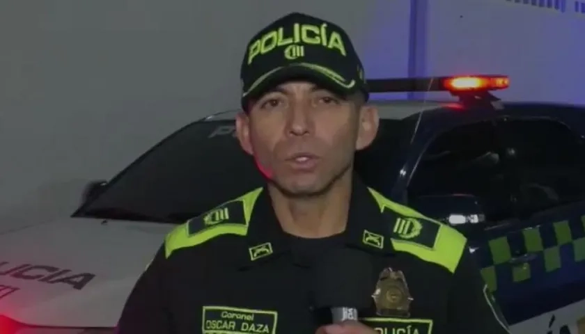 Coronel Óscar Daza, Comandante Operativo de la Policía Metropolitana de Barranquilla.