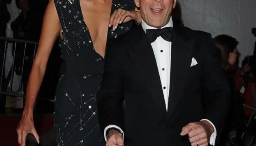 Emma Heming Willis y su esposo, el actor Bruce Willis, en una foto de archivo