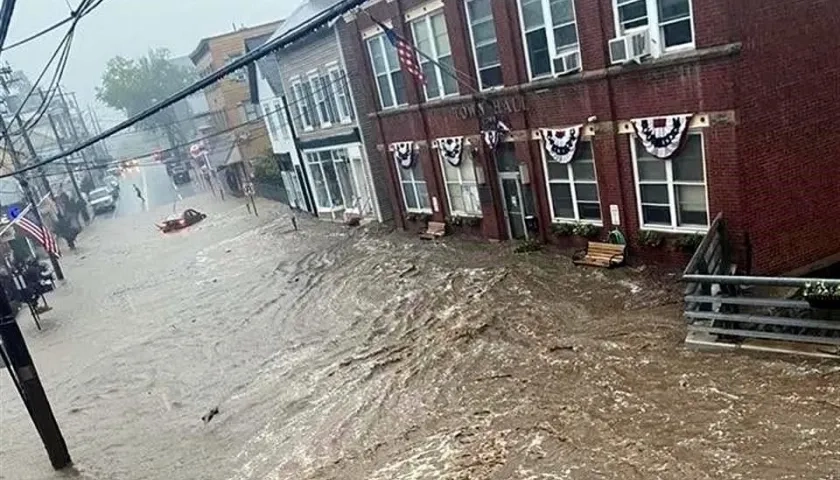 Inundaciones en el estado de Nueva York.