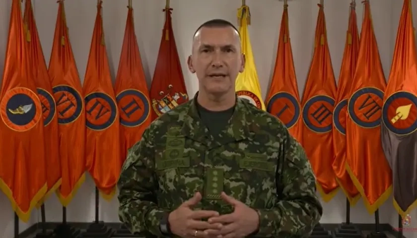 El comandante del Ejército, general Luis Mauricio Ospina Gutiérrez