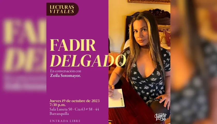 Fadir Delgado, poeta barranquillera.