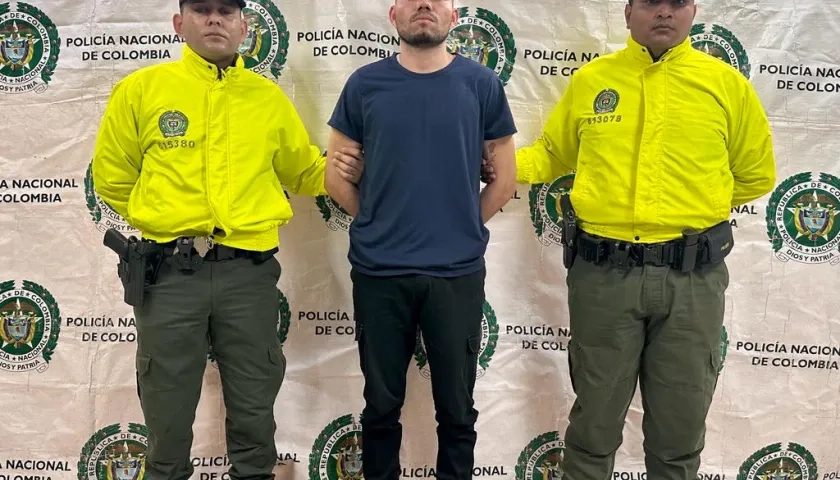 Elio Enrique Bracho Briceño, capturado por la Policía Metropolitana.
