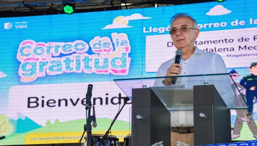 El Ministro de Defensa, Iván Velásquez.