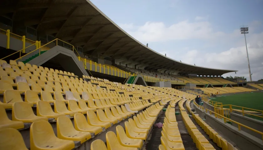 El estadio de fútbol 'Jaime Morón León' de Cartagena. 