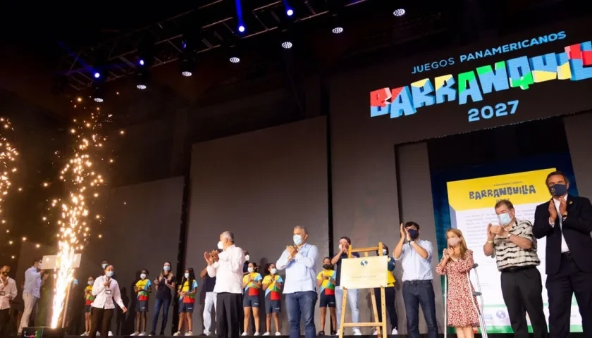El expresidente Iván Duque vino a la ciudad a presenciar el anuncio de Barraquilla como sede de los Panamericanos 2027. Fue en agosto de 2021