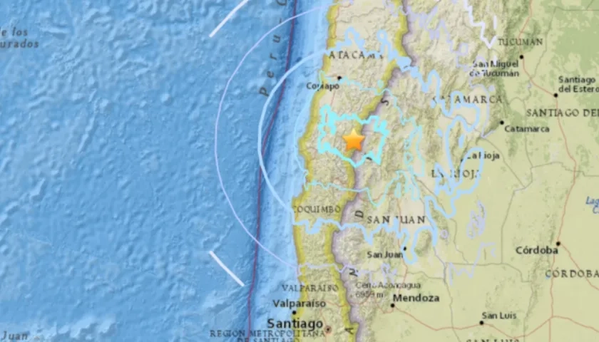 El sismo se sintió en amplio sector de Chile. 