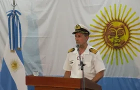 El portavoz de la Armada argentina, Enrique Balbi