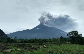Volcán  de Fuego tras su erupción el pasado 3 de junio.