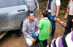 Momento en que fue liberado en octubre pasado el niño Cristo José Contreras.